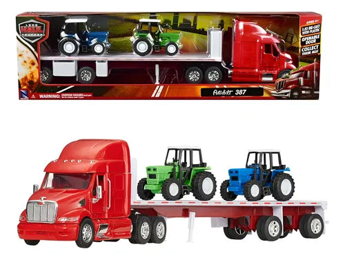 New Ray- Trailer Peterbilt 387 Mini tractores 1:32