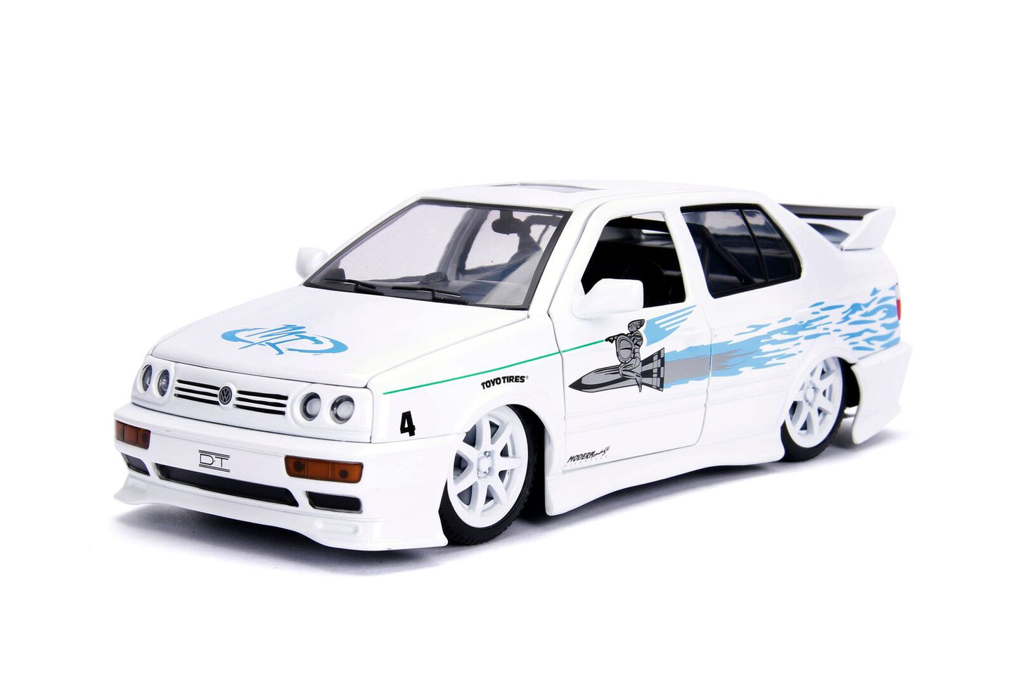 Jada Toys - Rápidos y Furiosos - Jesse’s Volkswagen Jetta (Blanco) 1:24