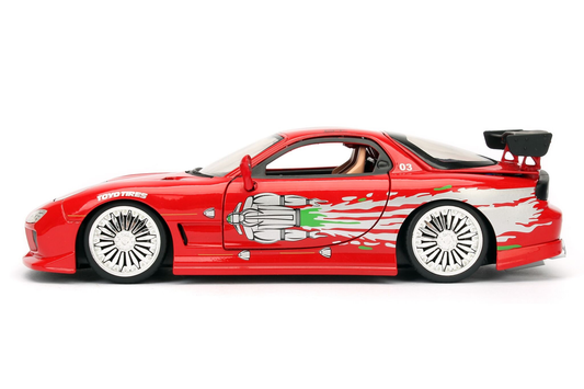 Jada Toys - Rápidos y Furiosos - Dom’s Mazda RX-7 (Rojo) 1:32