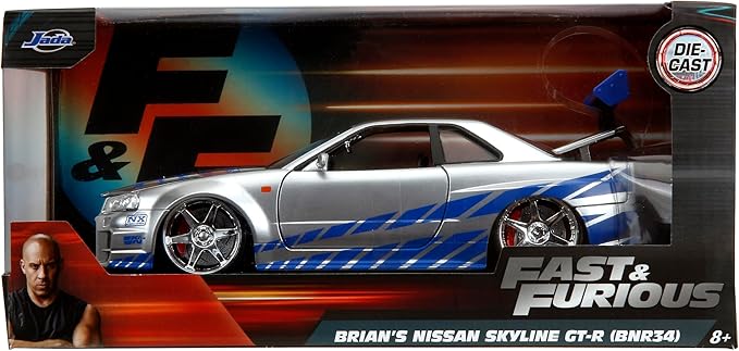 Jada Toys - Rápido y furioso - Nissan Skyline GT-R 2002 1:24
