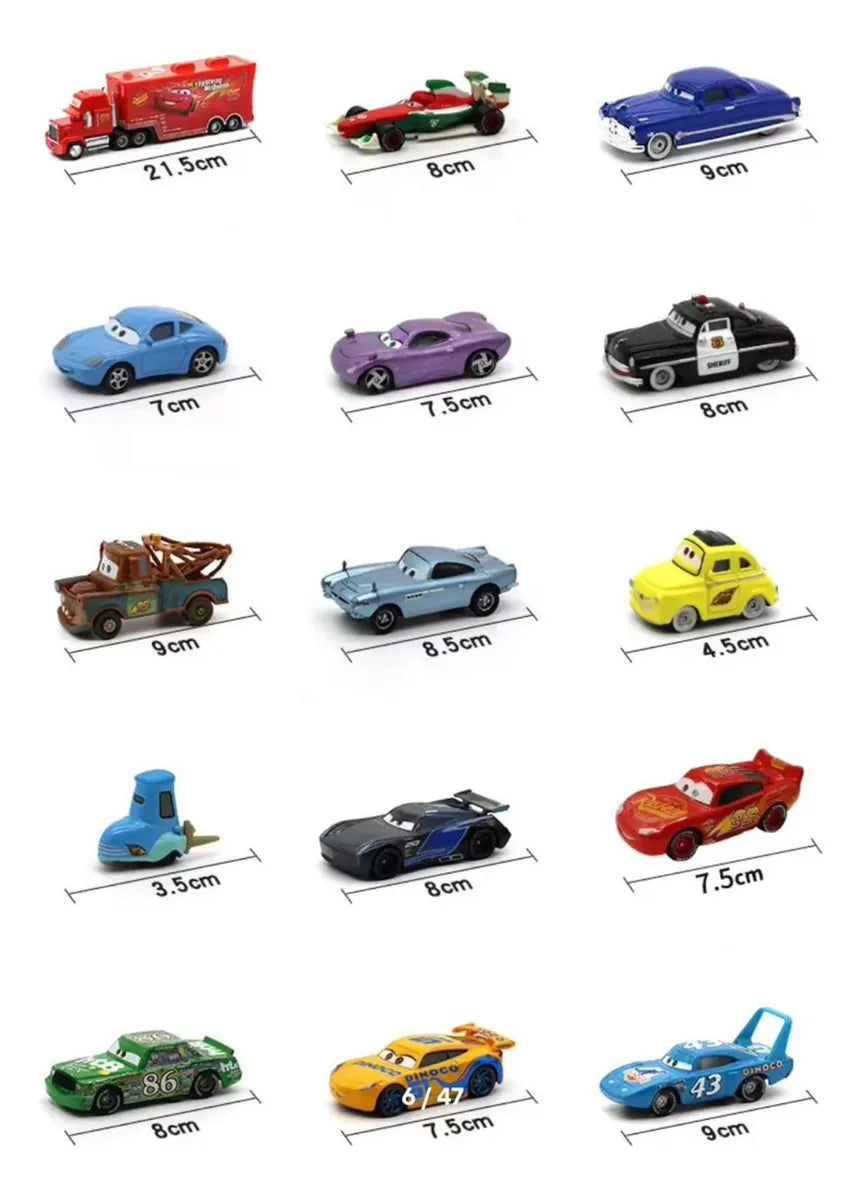 Set de Carros Cars – Colección 14 Piezas con Camión Mack