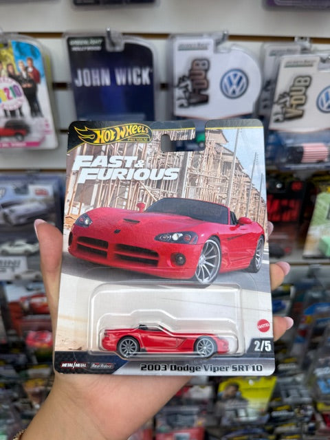 Hot Wheels Premium - Rápido y Furioso - Dodge Viper SRT-10 2003
