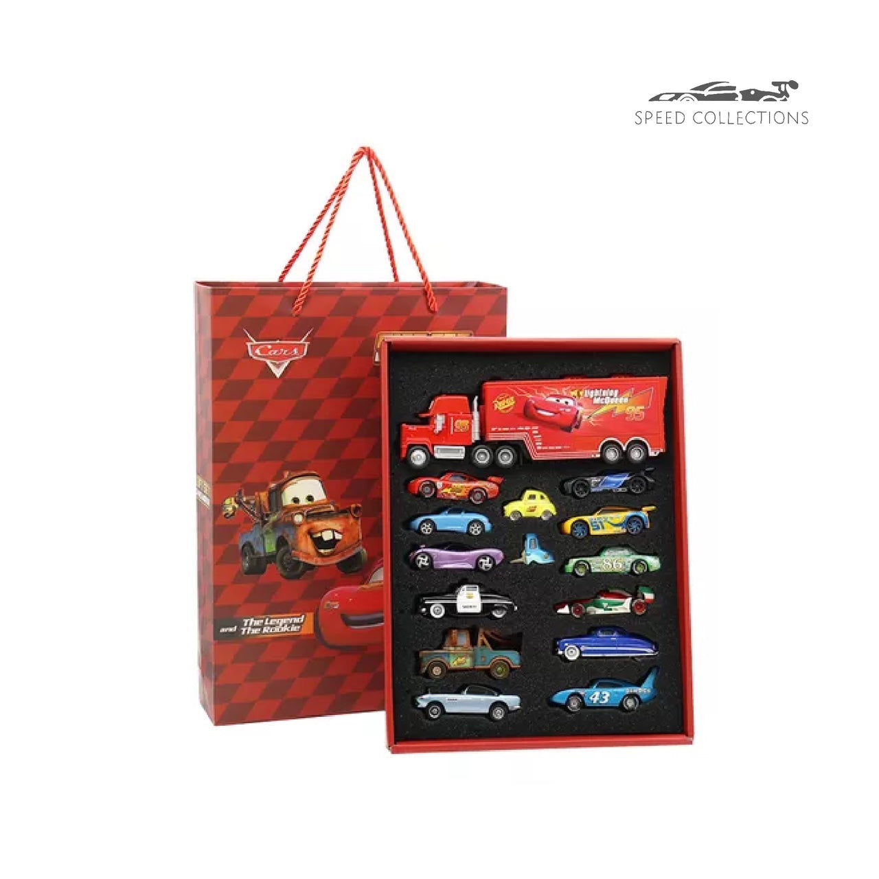 Set de Carros Cars – Colección 14 Piezas con Camión Mack