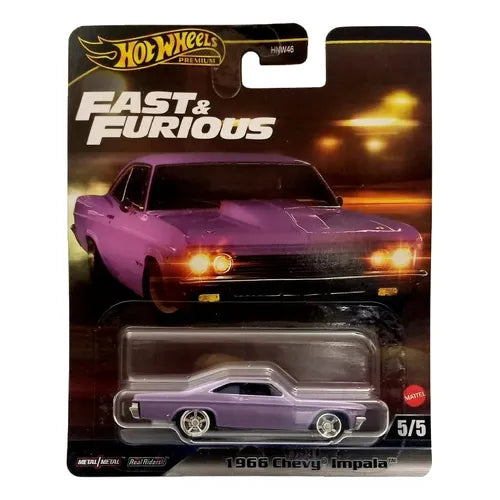 Hot Wheels Premium - Rápido y Furioso - 1966 Chevy Impala (Violeta)