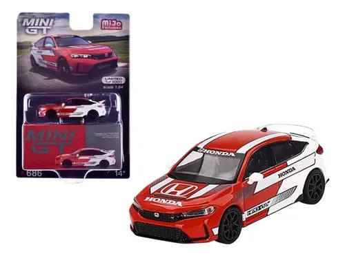 Mini GT - Honda Civic Type R #1 2023 Pace Car (Rojo)