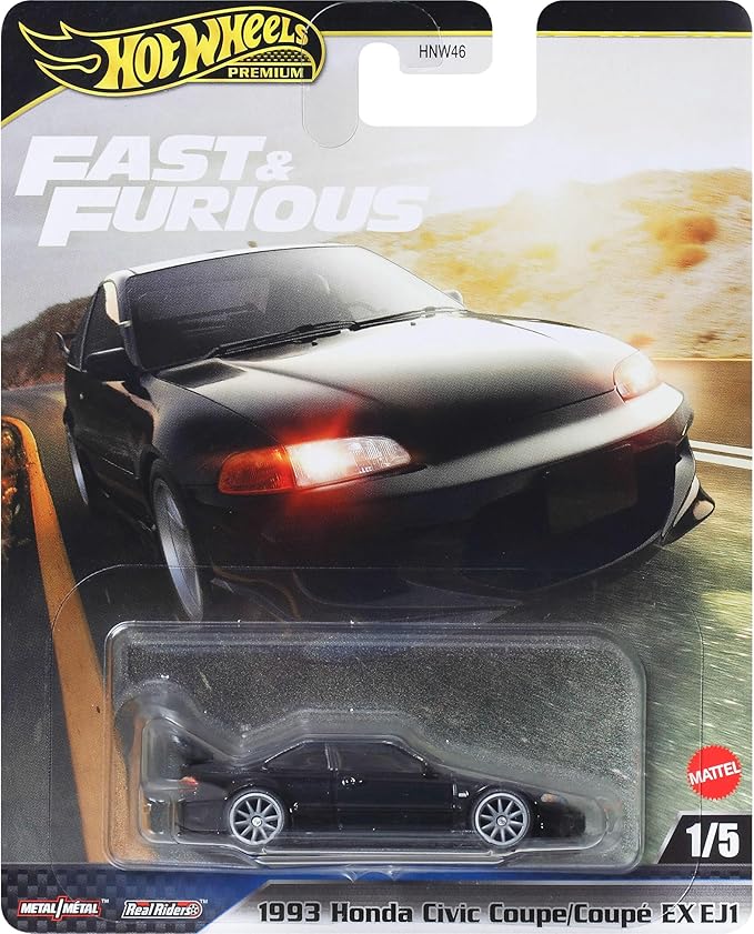 Hot Wheels Premium– Fast & Furious 1993 Honda Civic Coupe/Coupé