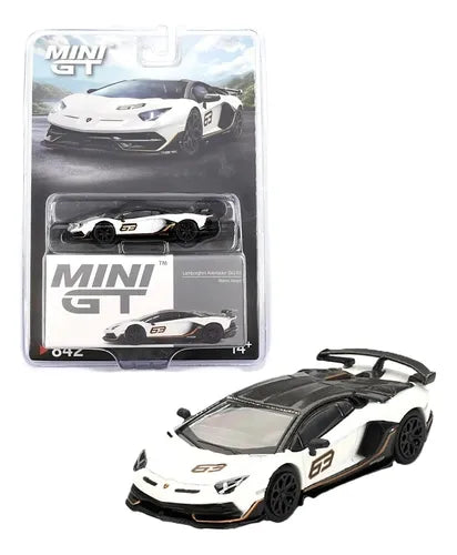 Mini GT - Lamborghini Aventador SVJ 63 (Bianco Asopo)