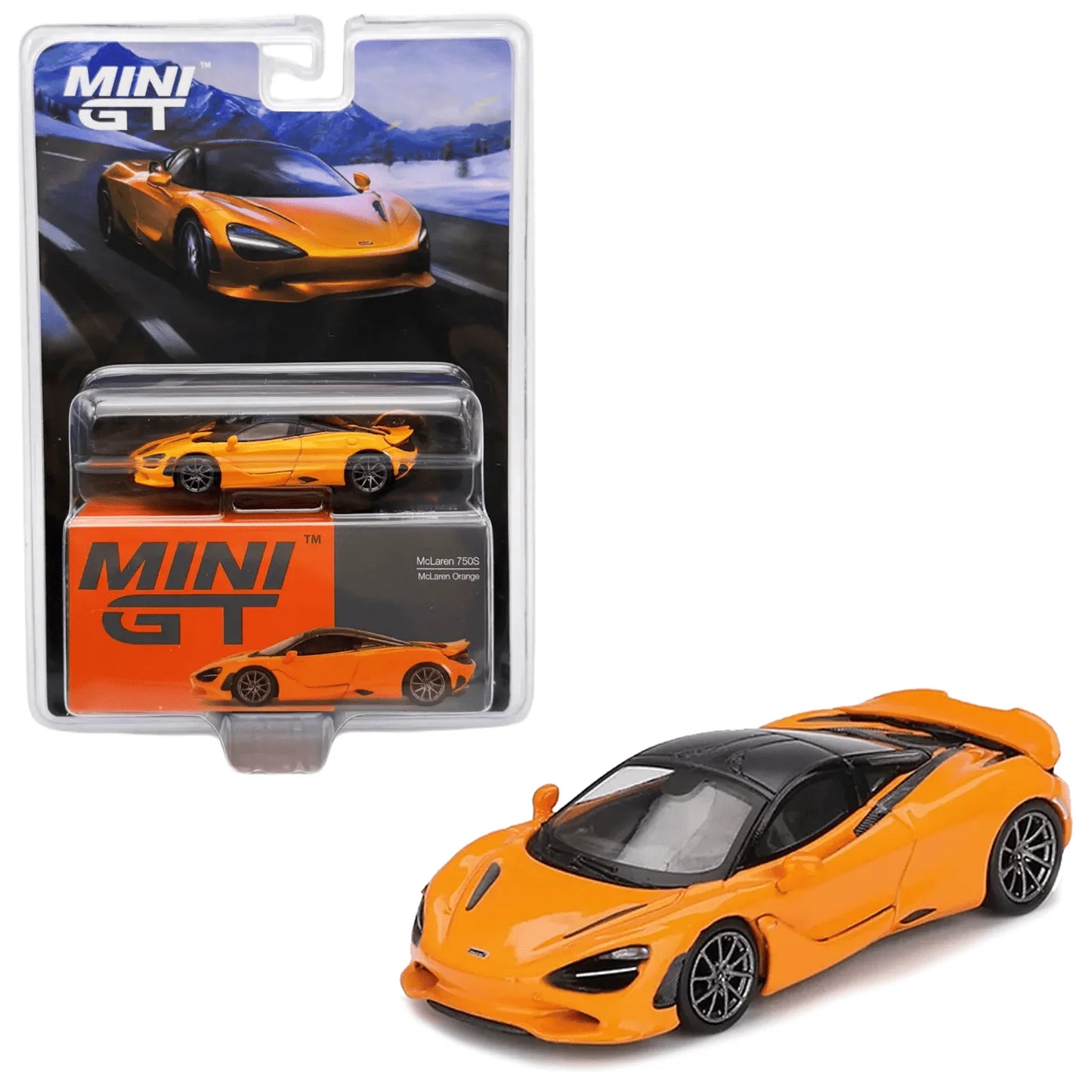 Mini GT - McLaren 750S (Naranja)