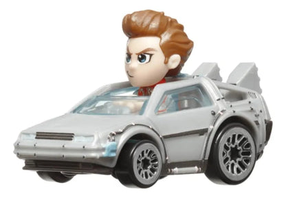 Hot Wheels Racerverse – Volver al Futuro Marty McFly + Traje Radioactivo 2 en 1