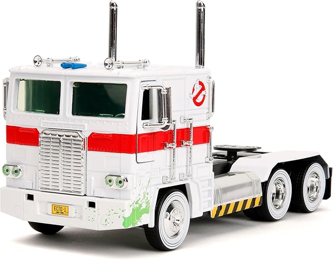 Jada Toys - Transformers x Ghostbusters - Optimus Prime G1 Ecto-1  1:32