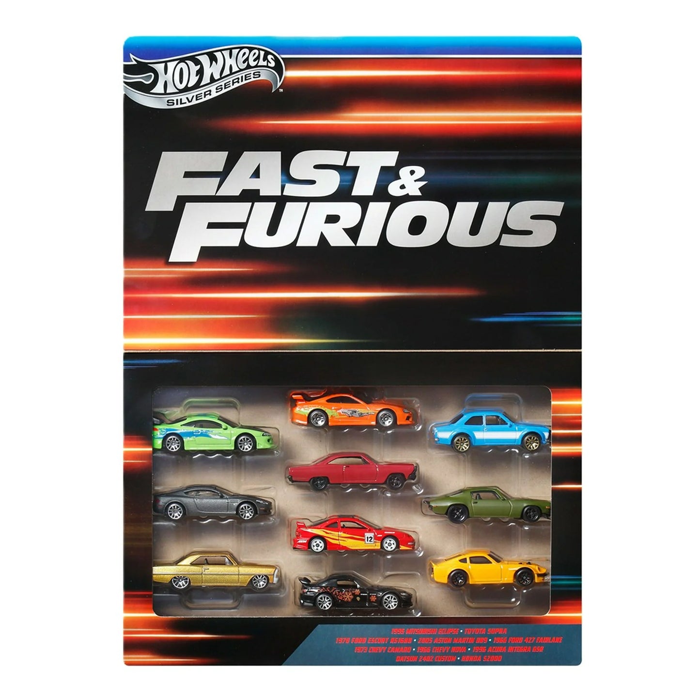 Hot Wheels Fast & Furious 10 Pack – Silver Series
