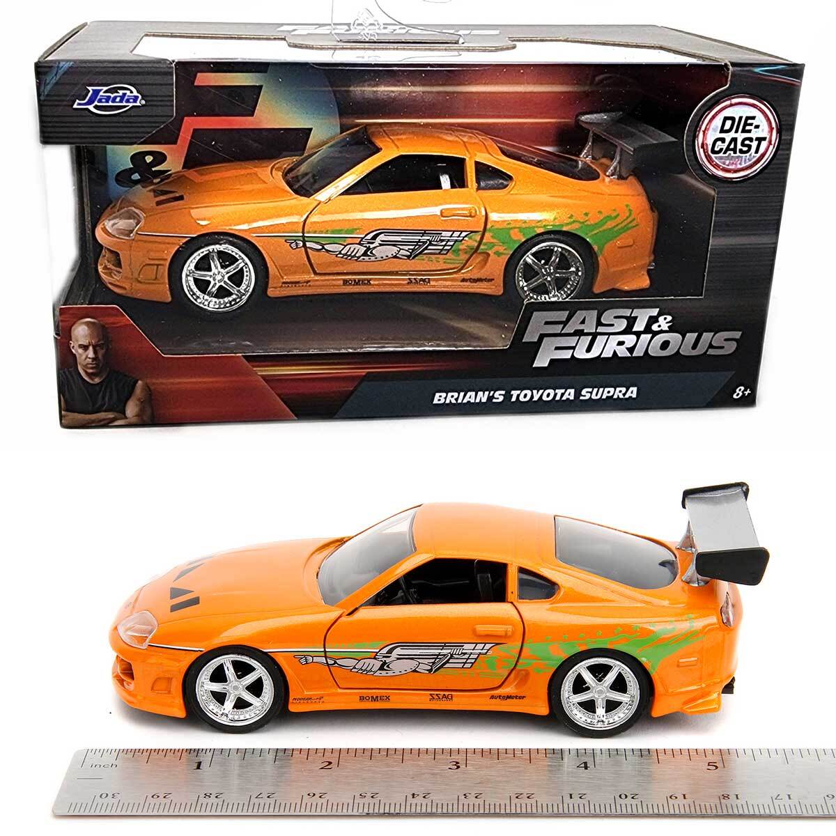 Jada Toys - Rápido y furioso - Brians Toyota Supra Naranja 1:24