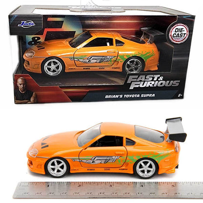 Jada Toys - Rápido y furioso - Brians Toyota Supra Naranja 1:24