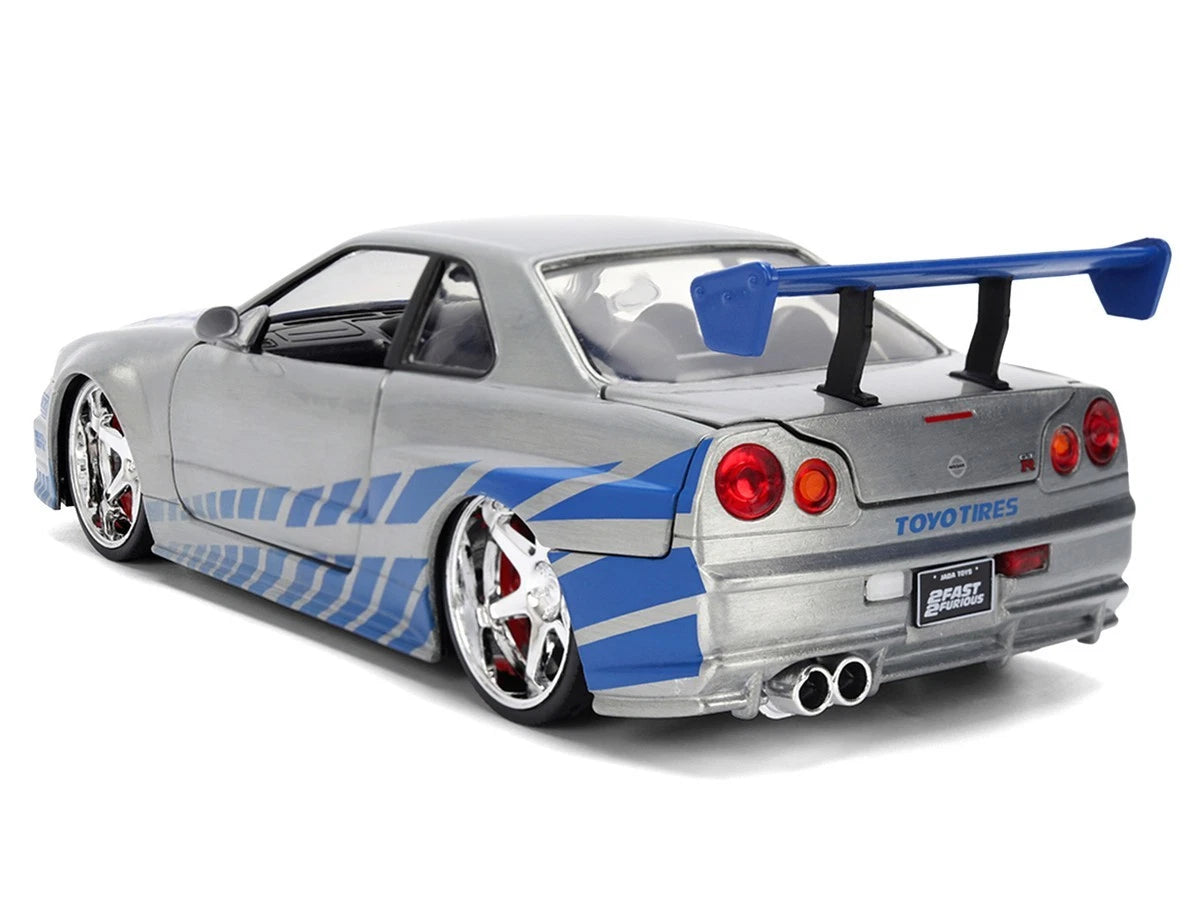Jada Toys - Rápidos y Furiosos - 25 Aniversario Brian´s Nissan Skyline GT-R 1:24
